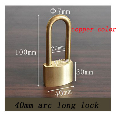 Solid Brass Padlock Multifunctional Door Lock Safety Waterproof Antirust Never Rust Security Outdoor Pure Copper Lock