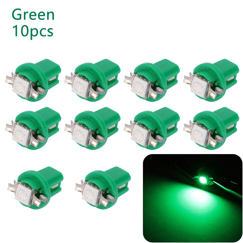 10Pcs LED Light Car Gauge Speed Dash Bulb for Opel Vauxhall Corsa D Astra J G Zafira A Vectra B Mokka G Insignia: Green