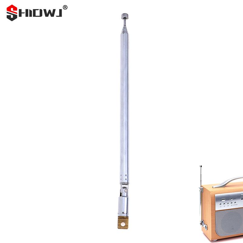 1Pc 4/5/7 Abschnitte Teleskop Antenne Antenne Universal Antenne für AM FM Radio TV silber Erweitert gesamtlänge 765MM/630MM/300MM
