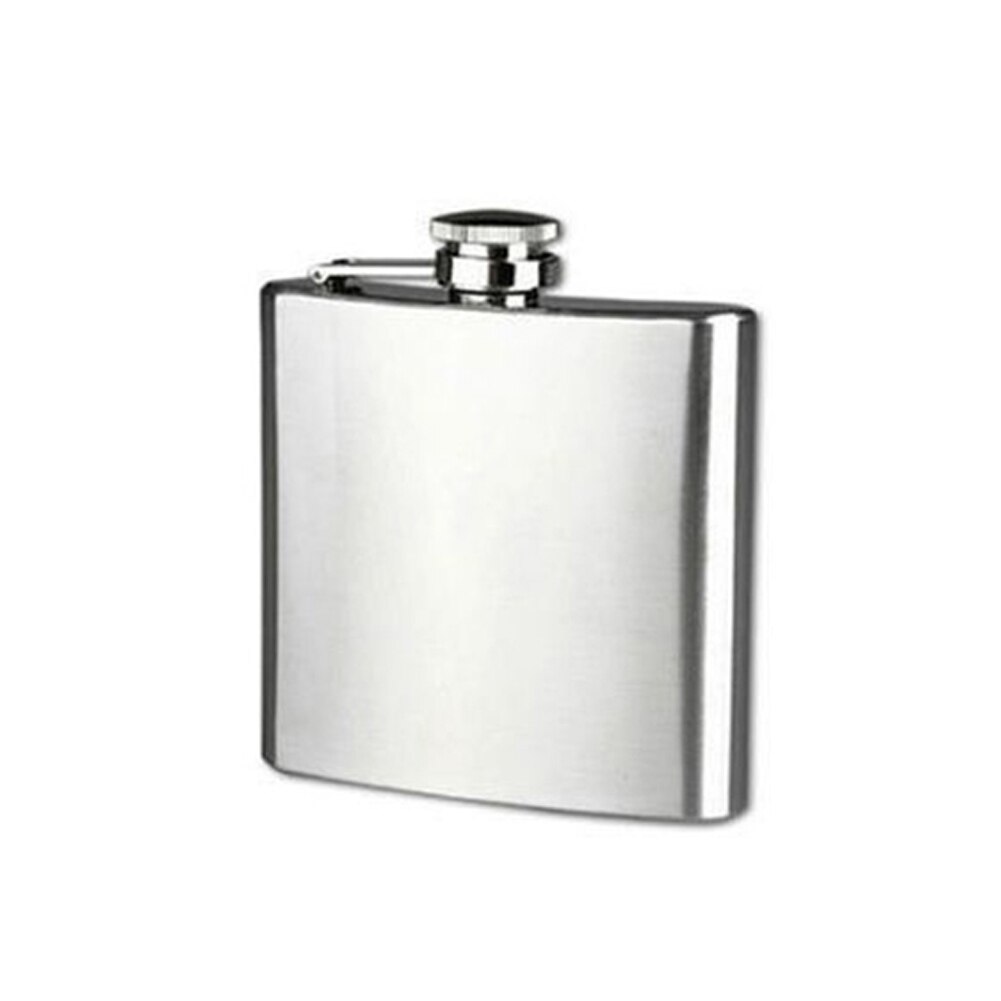 Portable 4oz Stainless Steel Hip Flask Alcohol Whiskey Liquor Wine Pot Bottle