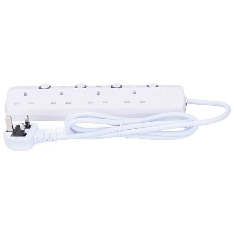 4-Outlets Multifunctional Electrical Socket Power Outlet Extension Sockets UK Plug 250V 13A Household socket