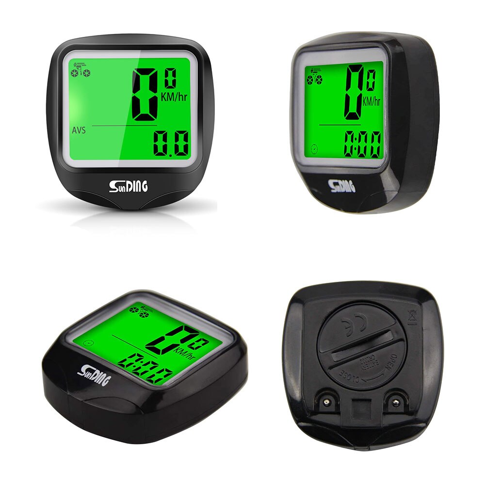 LISM 23 Function Bike Computer Cycling Computers Wired Bicycle Speedometer Waterproof Stopwatch Odometer LCD Backlight