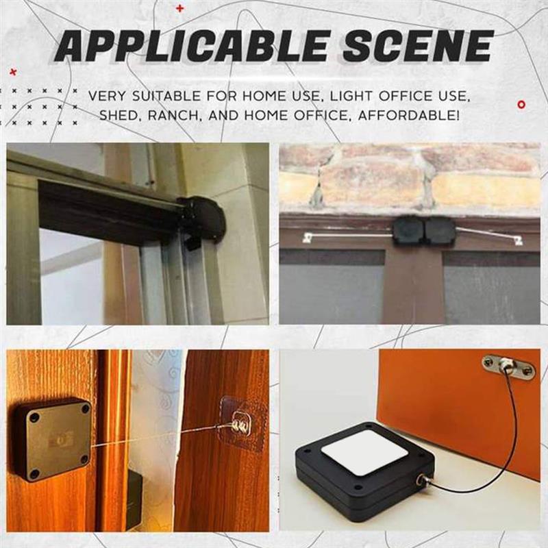Automatic Sensor Door Closer Home Front Door Sliding Gate Retractable Telescopic Closer