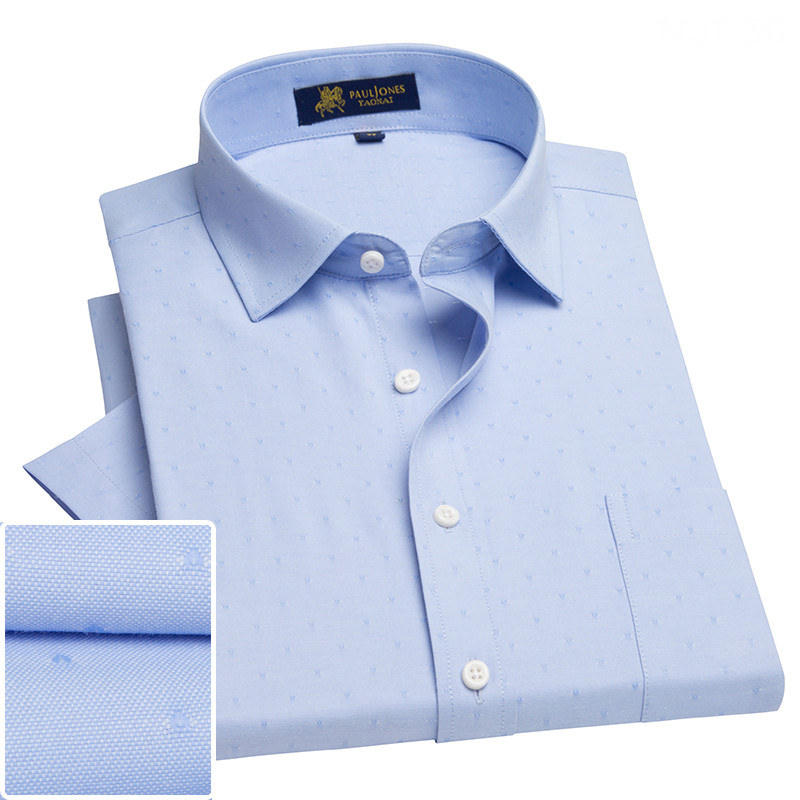 Sommer turndown kragen kurzarm Oxford stoff weichen druck Geschäft männer Clever lässig Hemden mit brust tasche S-4xl 8 farbe