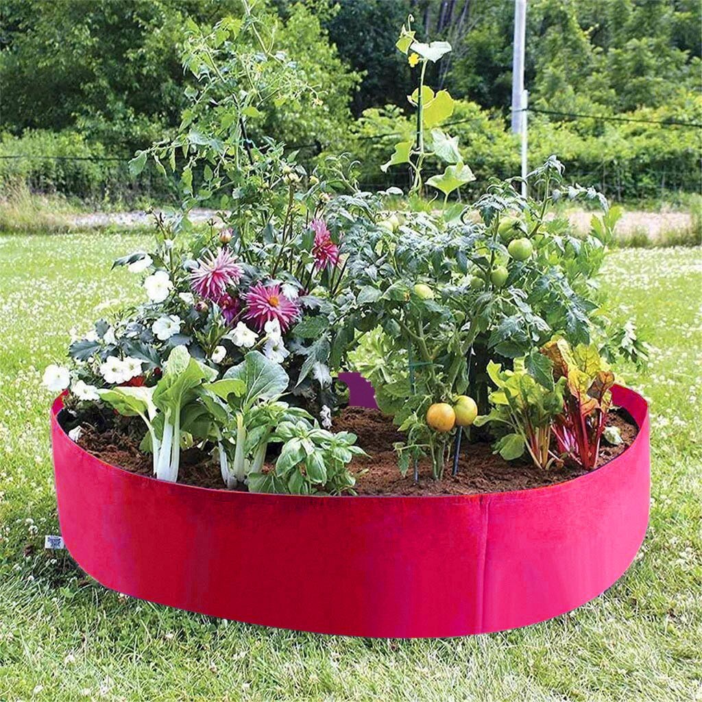 Stoff Angehoben Garten Bett 50 Gallonen Runde Pflanzen Container Wachsen Taschen Atmungsaktive Fühlte Stoff Pflanzer Topf für Pflanzen Kindergarten Topf