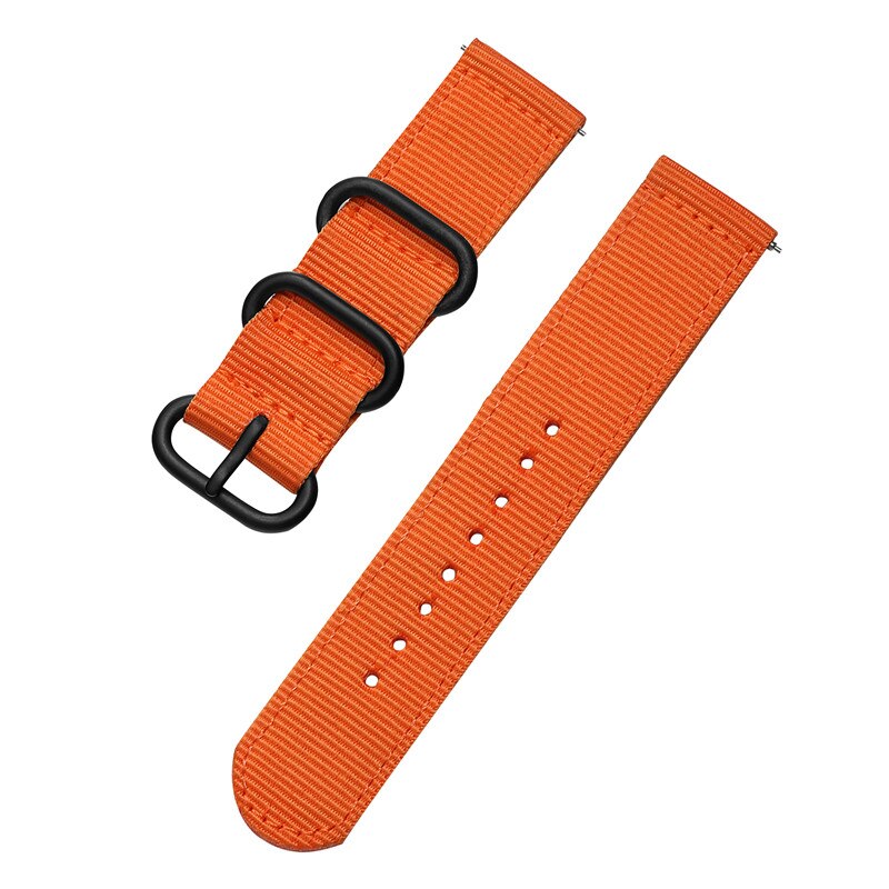 20Mm Nylon Horlogeband Strap Voor Garmin Venu Sq Muziek/Vivoactive 3 / Vivomove Hr Sport Armband Band Vervanging polsband: Orange