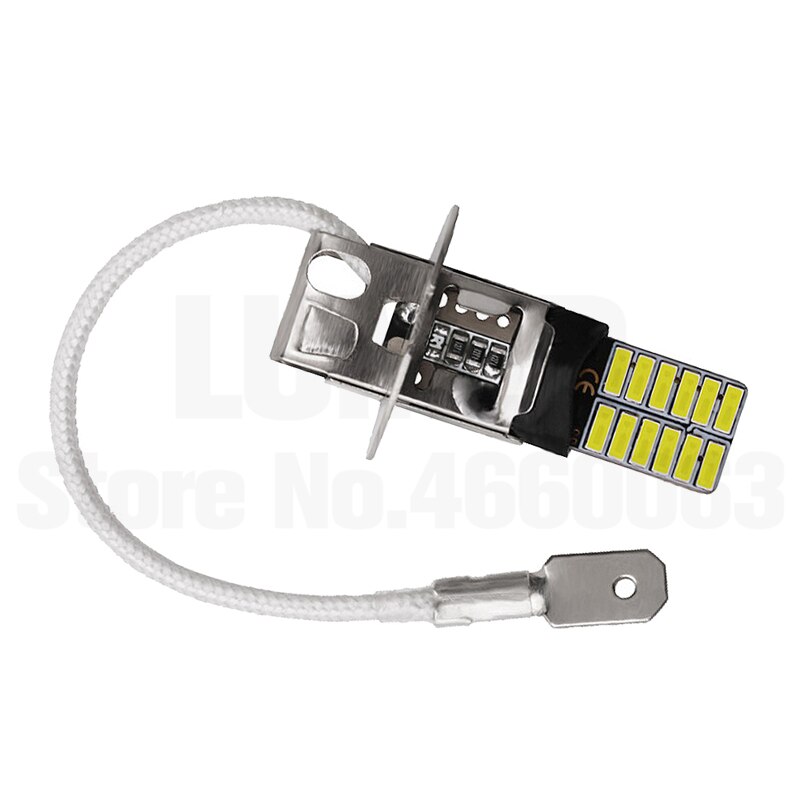 10x H1 H3 Led Auto 24 Led 4014 Fog Gloeilampen Auto Fog Lamp Rijden Lampen Super Heldere