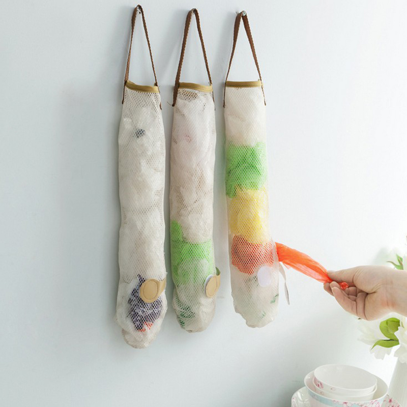 Grøntsagsløg kartoffelopbevaring hængende pose hul åndbar meshpose køkken hvidløg ingefær mesh opbevaringspose