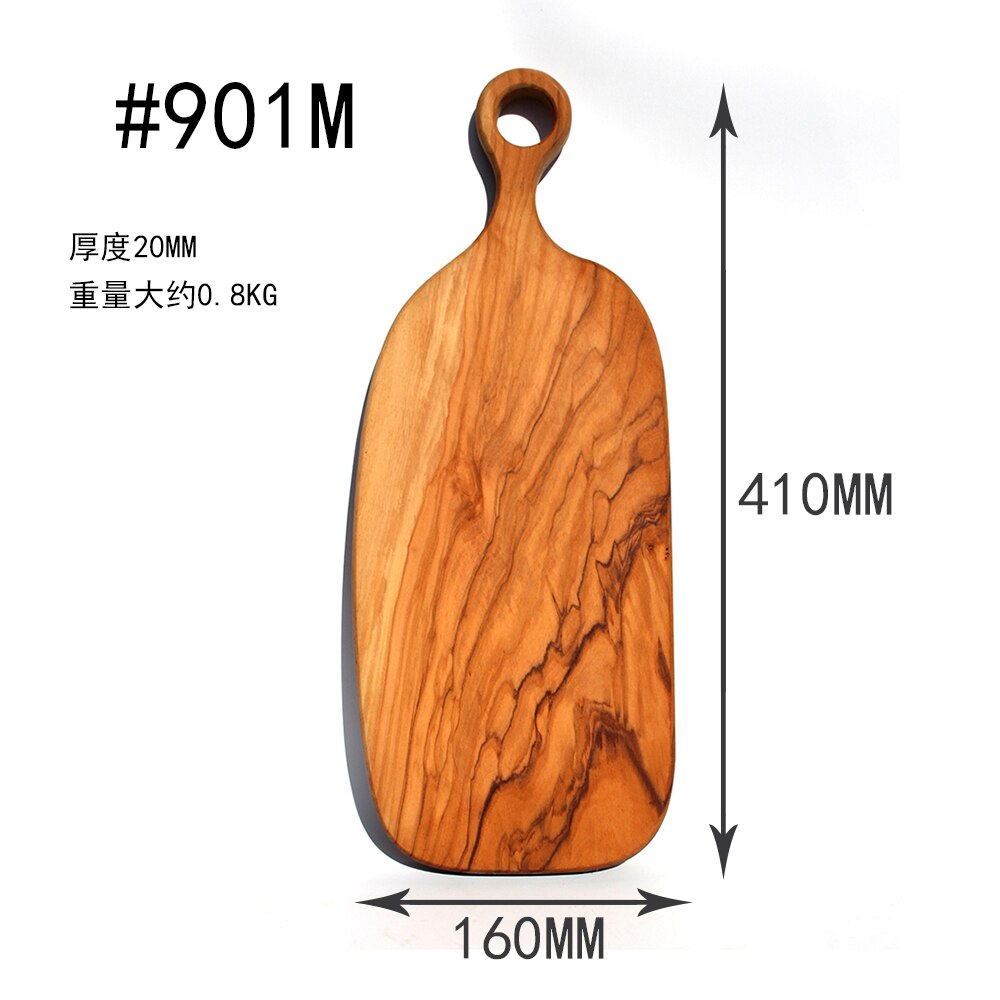 olivewood wooden chopping block bread sushi pizza boards medium size #901 Natural Oil Finished: 901M