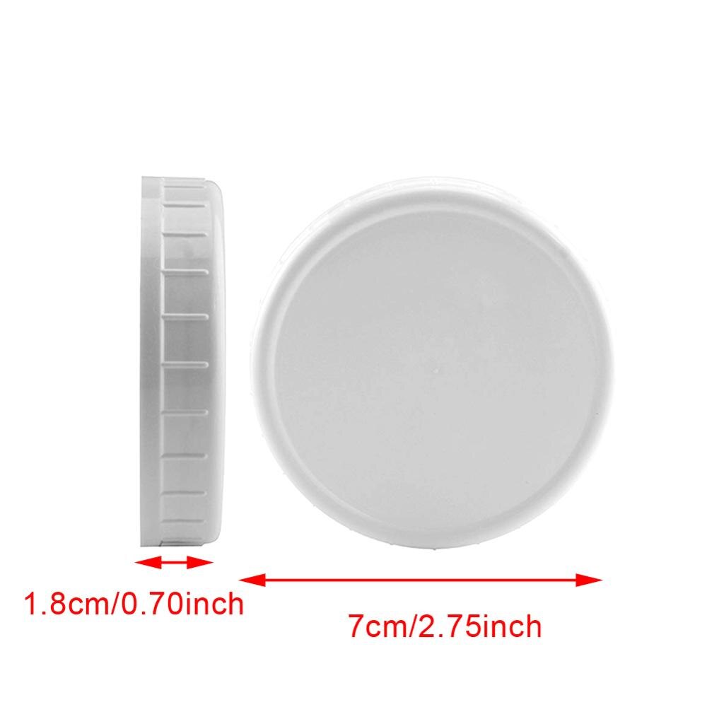 24pcs Mouth Lids Mason Jar Lids Plastic Storage Caps for Mason Canning Jars and More, Standard, Diameter 70mm