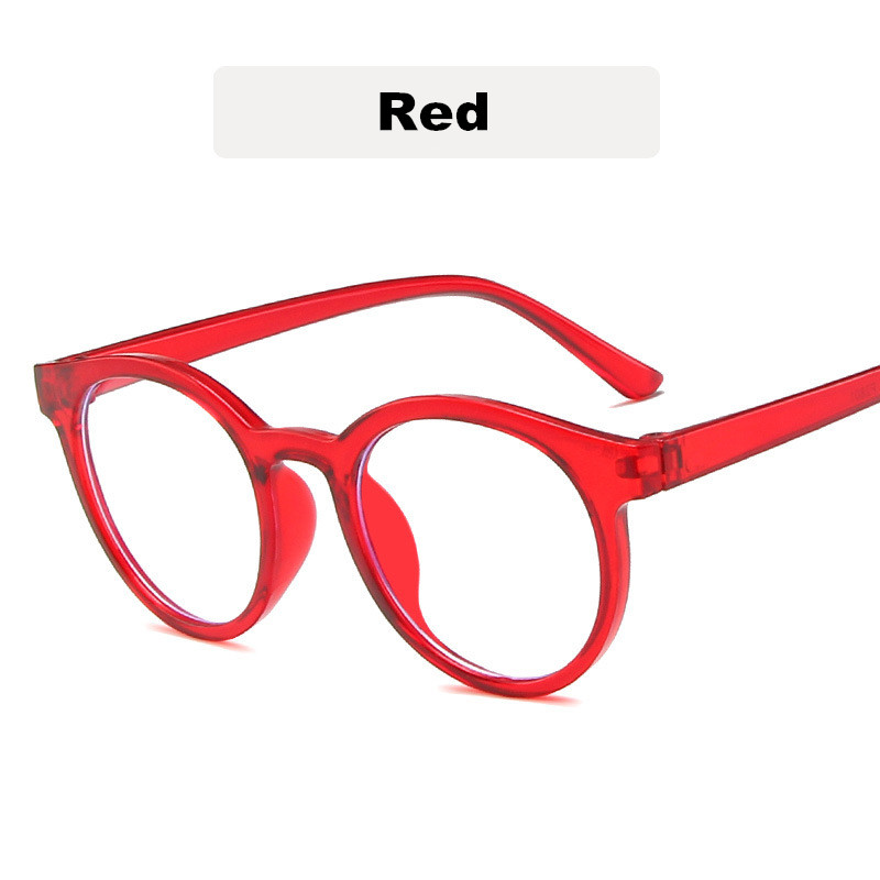 Lunettes transparentes Anti-lumière bleue pour enfants, monture rétro, pour ordinateur,: red