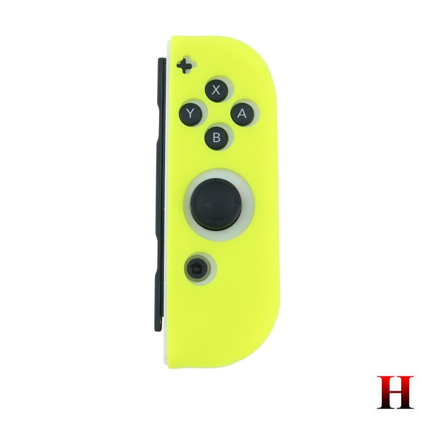 Yuxi 18 Kleur Rechts Zachte Siliconen Cover Voor Nintend Schakelaar Rood Groen Geel Blauw Siliconen Beschermhoes Voor Nintend Accessoires: H