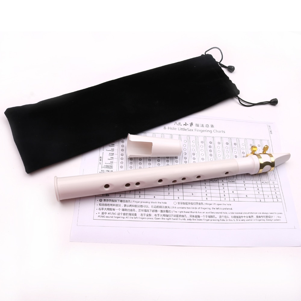 White Pocket Sax Mini Saxophone Sax Portable Little Saxophone With Carrying Bag Woodwind Instrument For Musical Instruments