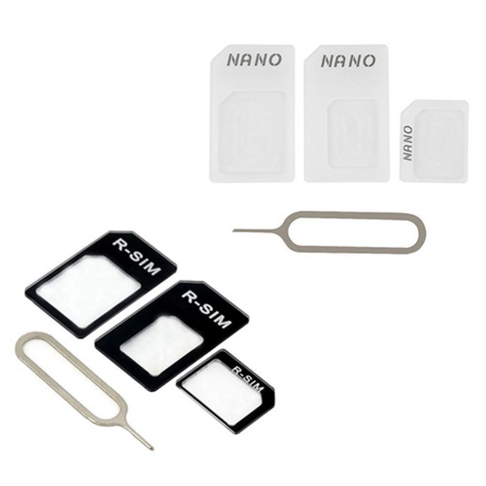 3 em 1 cartão nanosim para micro cartão sim, conversor de adaptador de cartão sim padrão
