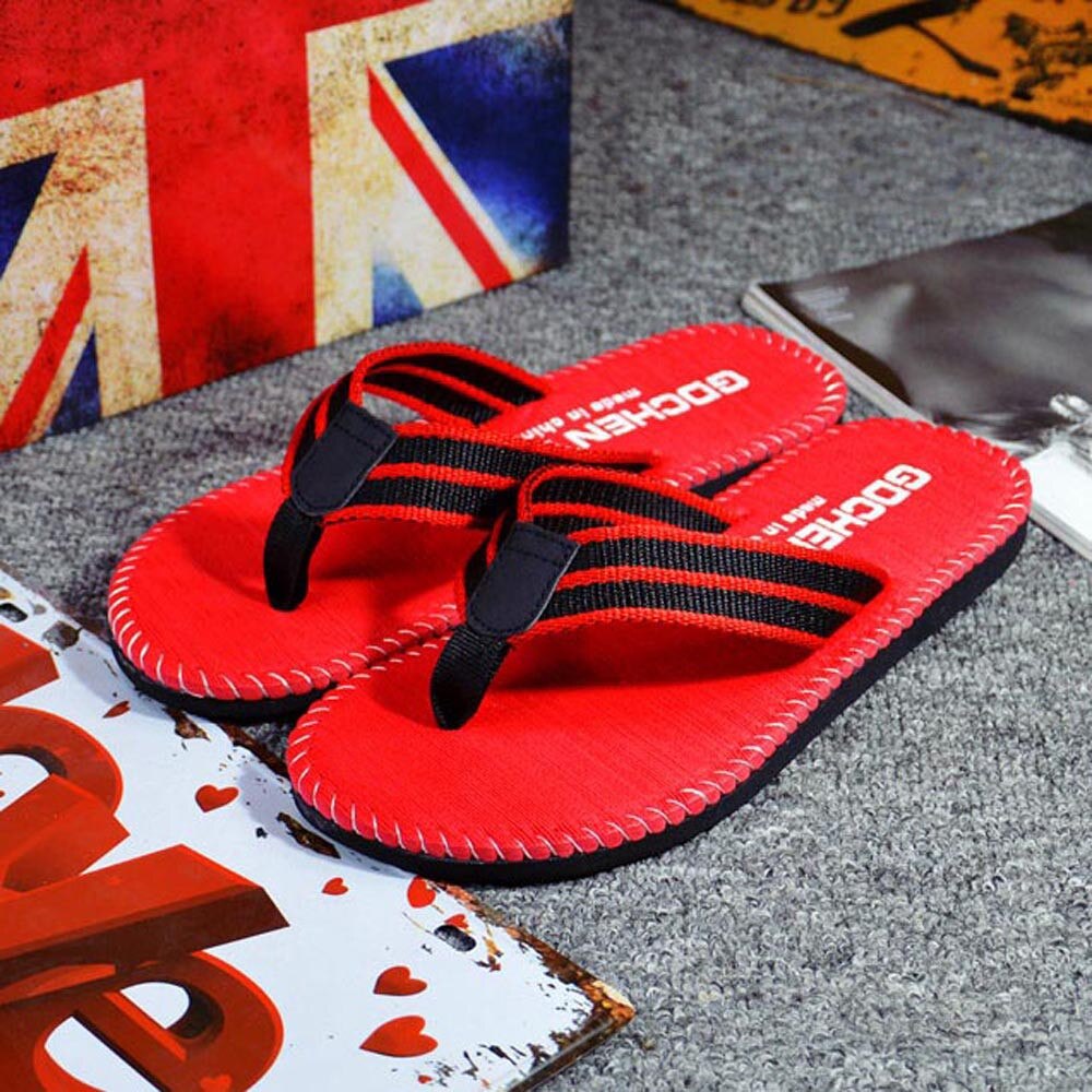 Homens Verão Flip Flops Seaside Praia Sapatos Sandálias Chinelo Masculino Lazer Flip-flops