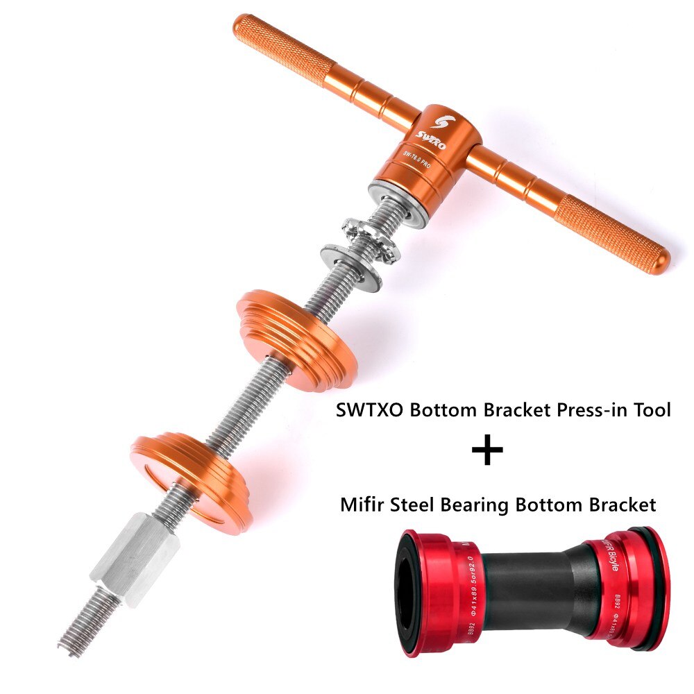 SWTXO Bike Headset Cup and Bottom Bracket Press Installation Tool Bicycle Headset Press-in Tool Bearing Installer Repair Tools: Tool n Mifir BB92 RD