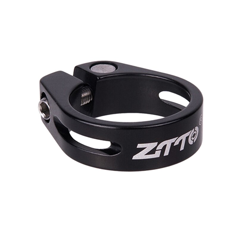 Mtb racefiets zadelpenklem 31.8/34.9mm aluminiumlegering fiets zadelpen buisklem fietsaccessoires: Zwart 31.8mm
