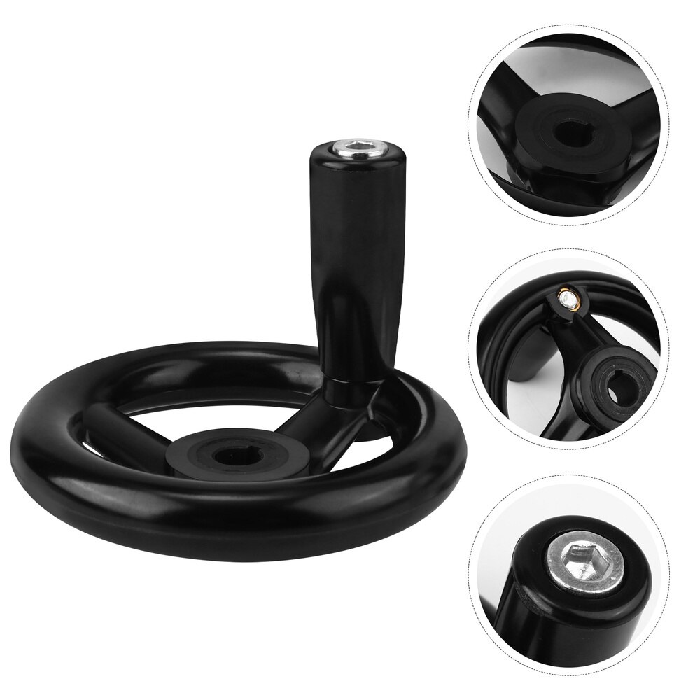 1 Pc Wheel Premium Hand Crank Revolving Wheel Machine Hand Wheel Parts Round Hand Wheel for Industry Worker Machine: Default Title