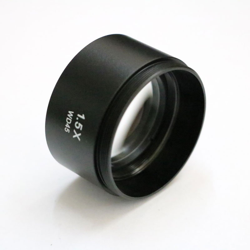 0.5x 1x 1.5x 2x barlow hjælpemikroskop objektiv linse gevind 48mm mount digital stereo mikroskop linse til at skifte visning