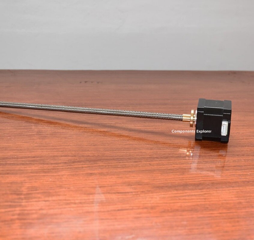 1pcs Nema 17 Lineaire stappenmotor, 320mm Lengte 17HS1538-320M voor 3D printer, 320mm spindel motor