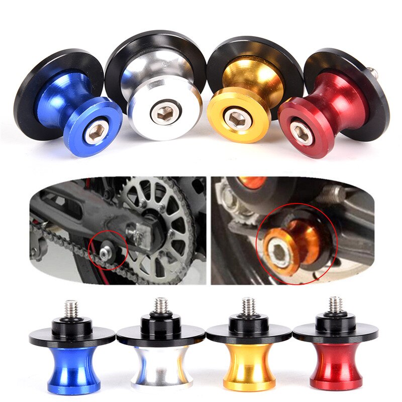 2pcs/lot Universal Motorcycle Accessories Parts Swingarm Spool Sliders 6mm Swing Arm Spools Sliders