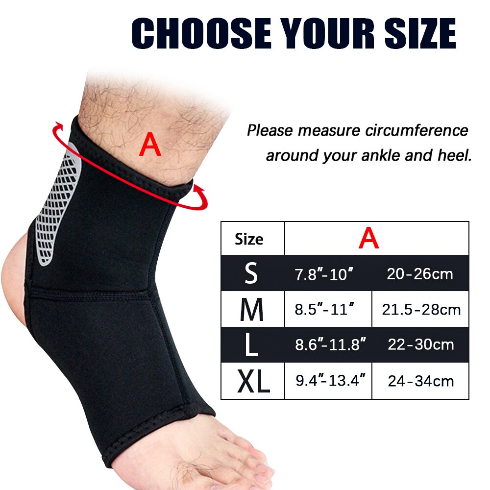 SPOSAFE 1Pc Sports Ankle Support Football Basketball Badminton Sport Protection Bandage Elastic Ankle Sprain Brace Guard Protect