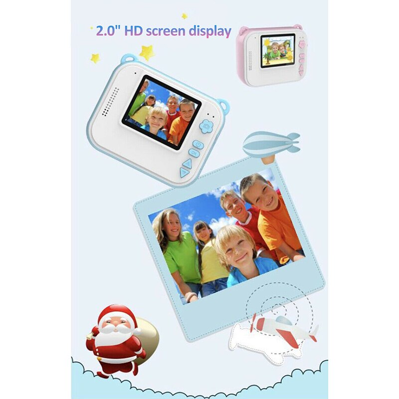 Diy digitalt øjeblikkeligt udskrivningskamera fuldfarvetryk barnekamera til børn baby