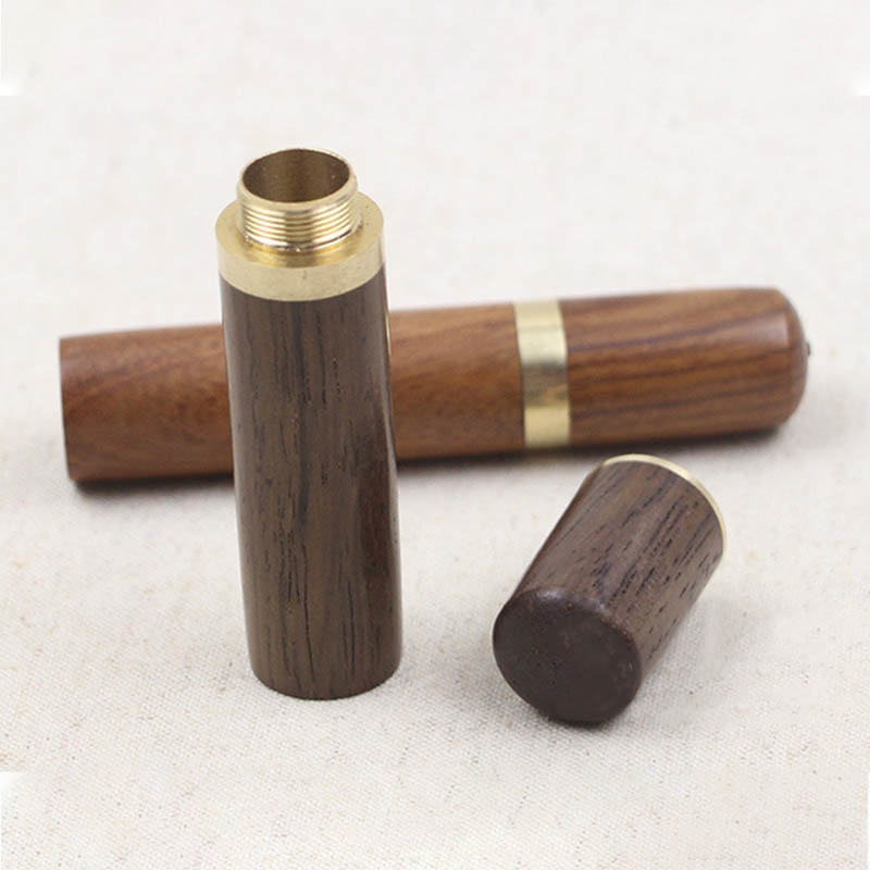 1 stk 83*18mm synåler boks broderi reparasjonshus kasse tre nåleboks lær strikkehåndverk gjør-det-selv sytilbehør