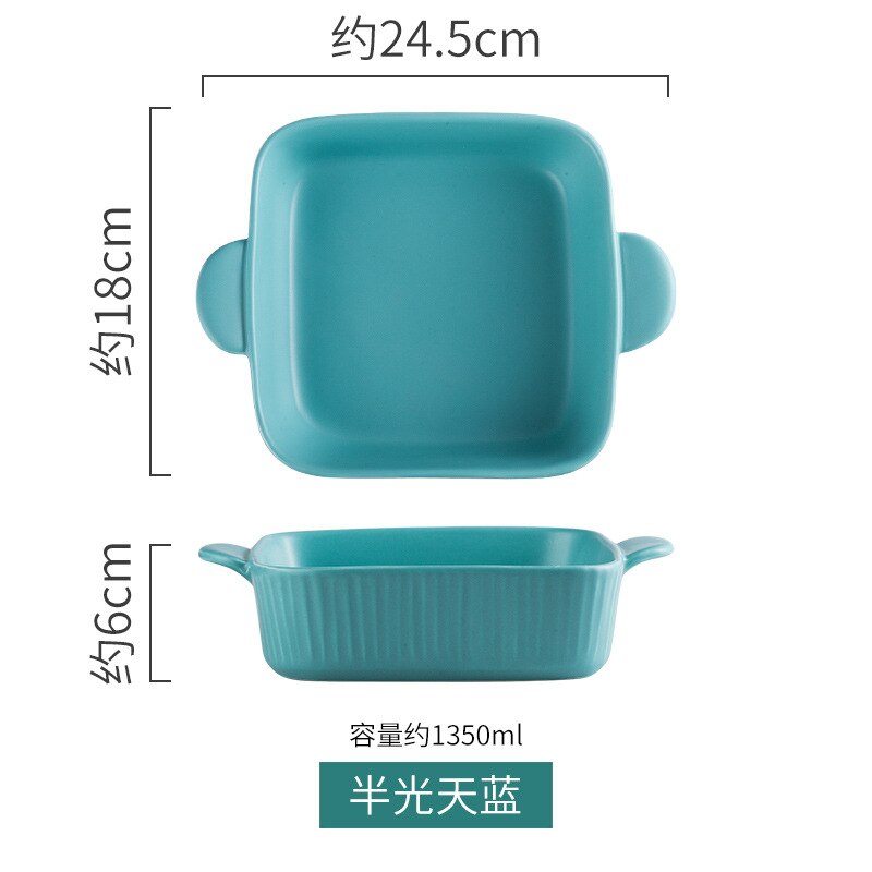 Steengoed Porselein Hand Geschilderde Kleur Glazuur Magnetron Veilig Stapelbaar Soep Noodle Rijst Keramische Verpakking Cup Bowls: Blue