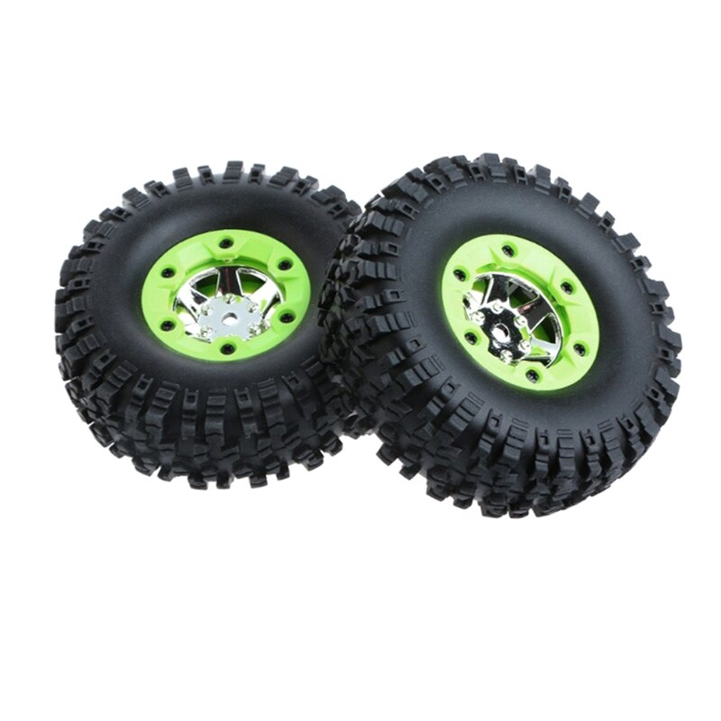 2pcs/set Remote Control Car Wheel Rubber Tires for Wltoys 12428 1/12 RC Crawler Y4UD