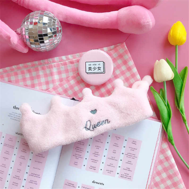 Shape Mask Headband Crown Heart Bath Cute Wash Hair Band Make