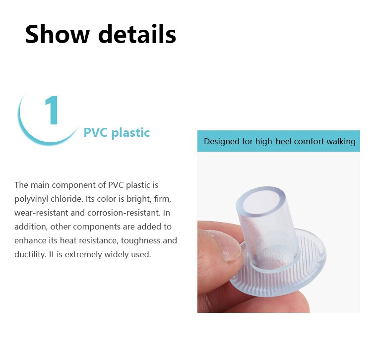 1 paio di Tacchi Alti Protezione Tacchi A Spillo Scarpe Da Ballo latino Tallone Spina Tacco Da Sposa Tacchi Alti antiscivolo in silicone spina Comodamente