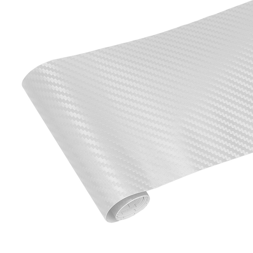 Yosolo automotive interiør klistermærke bil styling vinyl wrap film 3d bil klistermærker decals kulfiber bil dekoration tilbehør: Sølv