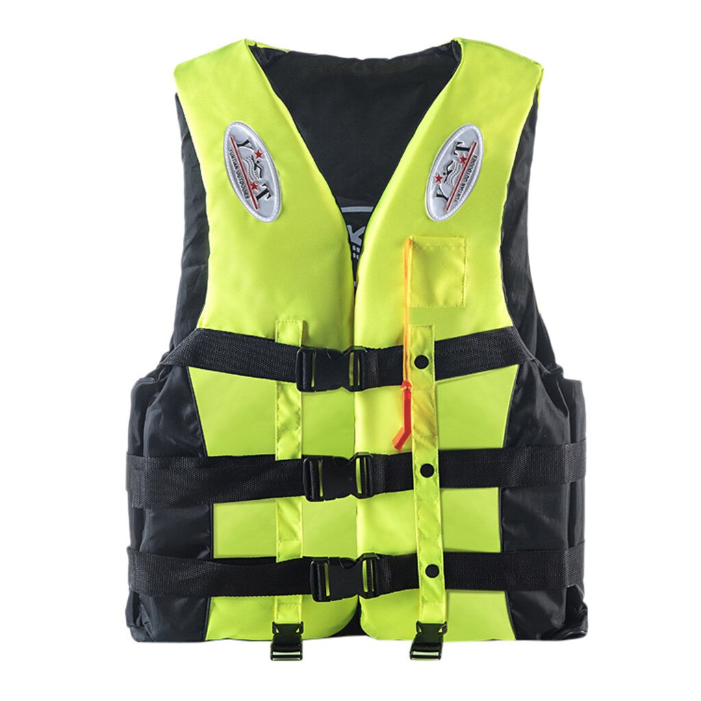 Swimming Boating Ski Drifting Life Vest M-XXXL Sizes Water Sports Man kids Jacket Polyester Adult Watersport Life Vest Jacket: Yellow  / M