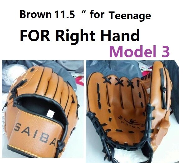 ZYMFOX Baseball Glove Catcher Gloves Softball Right Hand Gloves Exercise Equipment Sport Training Accessories Left/Right Hand: Right Hand Teenage