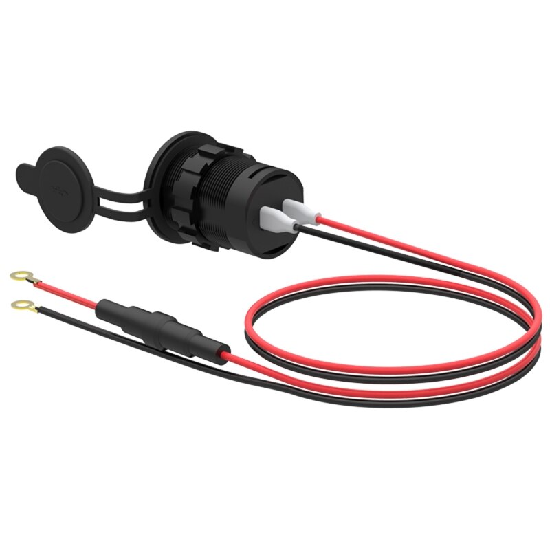 IP66 Water Proof 12V Dc 2 Usb Motorfiets Sigarettenaansteker Lader Connector En Zekering Plug Voor Voertuig R1WC wholesalse