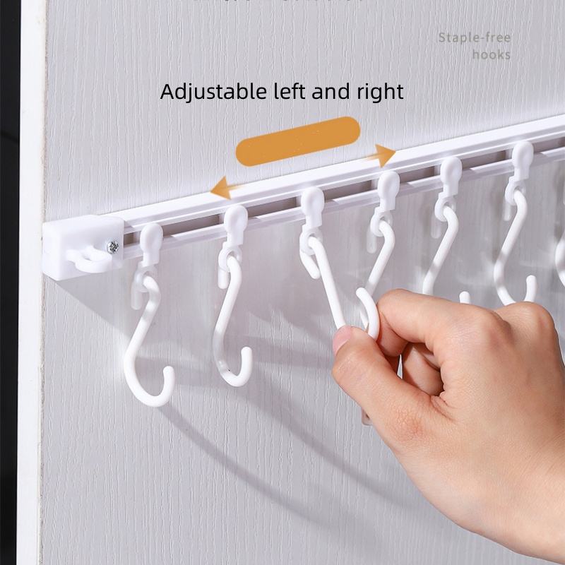 Keukengootsteen Hanger Kast Deur Schuifhaak Zelfklevende Handdoekhouder Onder Gootsteen Organizer Badkamer Haak: XL