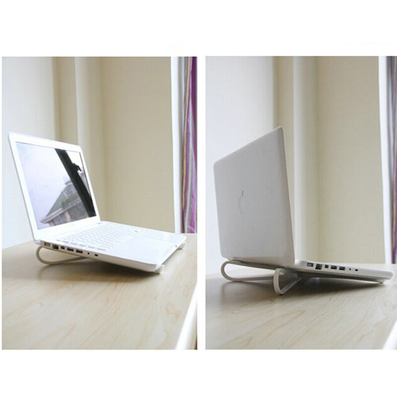 1pc Portable Plastic Simple Laptop Cooling Stand Pad Rack Base Support Cooler Simple Cross Detachable Notebook