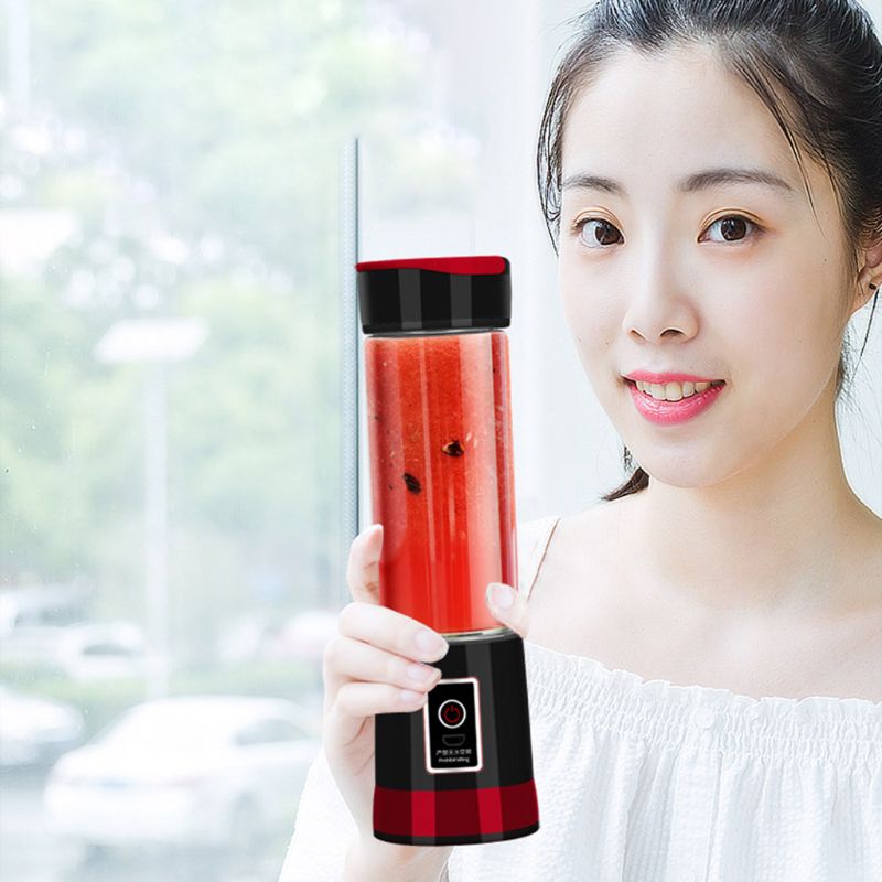 Mini Portable Blender Electric Rchargeable 6 Blades Juicer Cup Outdoor Shakes Maker for Fruit/Vegetable