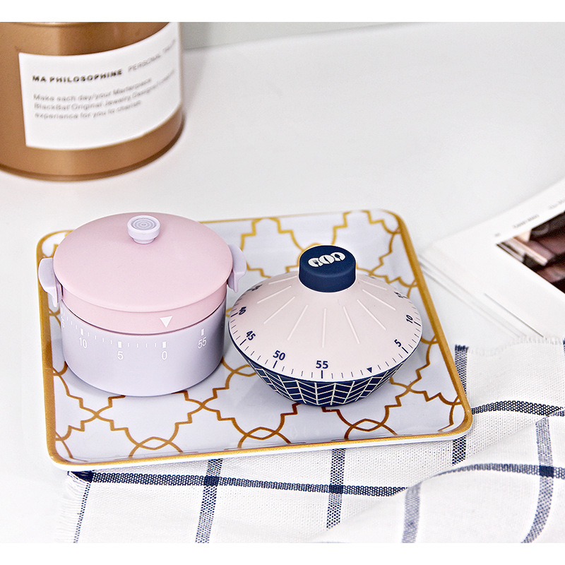 Mechnical-Kitchen Timer with Cartoons, ABS, Manual Counter, Backup Clock, Yoga, Sport, Study, Time Reminder, Restaurant Tools