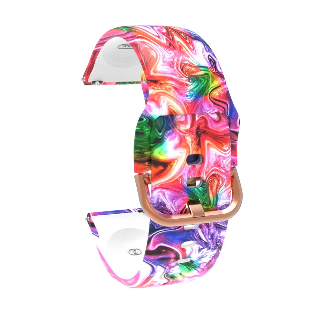 20mm Siliconen Horlogeband - Bloemenprint Band voor Samsung Galaxy Watch 42mm Gear Sport S2: 10