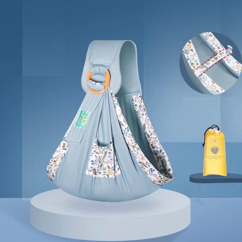 Ergonomic Infant Slings Baby Carrier Slings Wrap Baby Backpack Carrier Newborn Support Kangaroo Breastfeeding Kids Cloth: blue Fawn