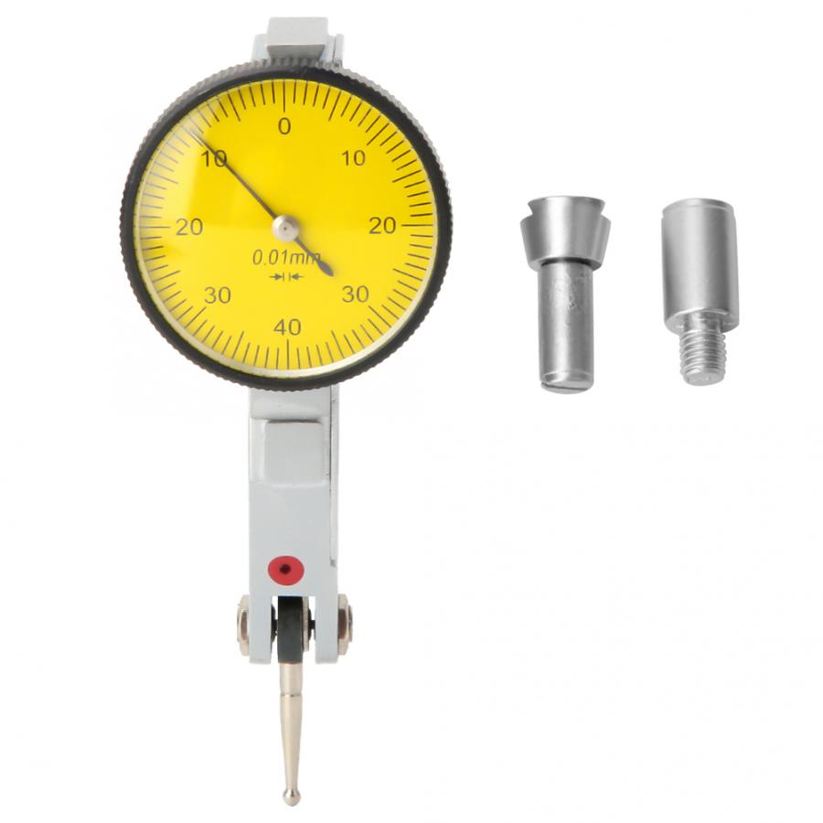 0-0.8mm Magnetische Zwaluwstaart Rails Meetklok 0.01mm Wijzerplaat Schaal Gauge Measure Tool Interne Micrometer