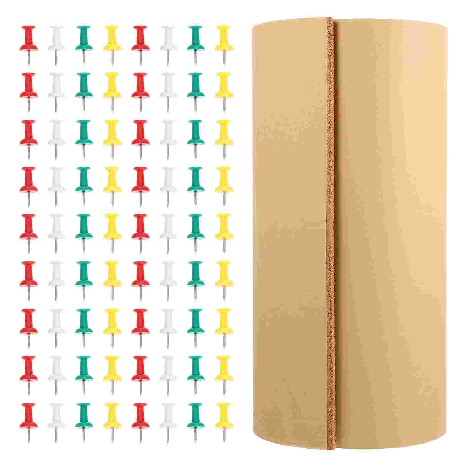 1 Set of Self-Adhesive Cork Message Board Memo Board Wall Bulletin Board