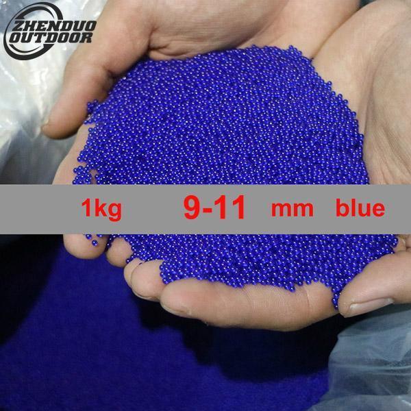 ZHENDUO OUTDOOR 1 Kg/lot 9-11mm Gel balls: Blue