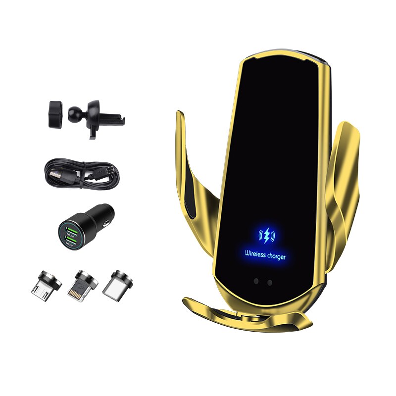 Auto Draadloze Oplader Voor Iphone Samsung Xiaomi Grandado