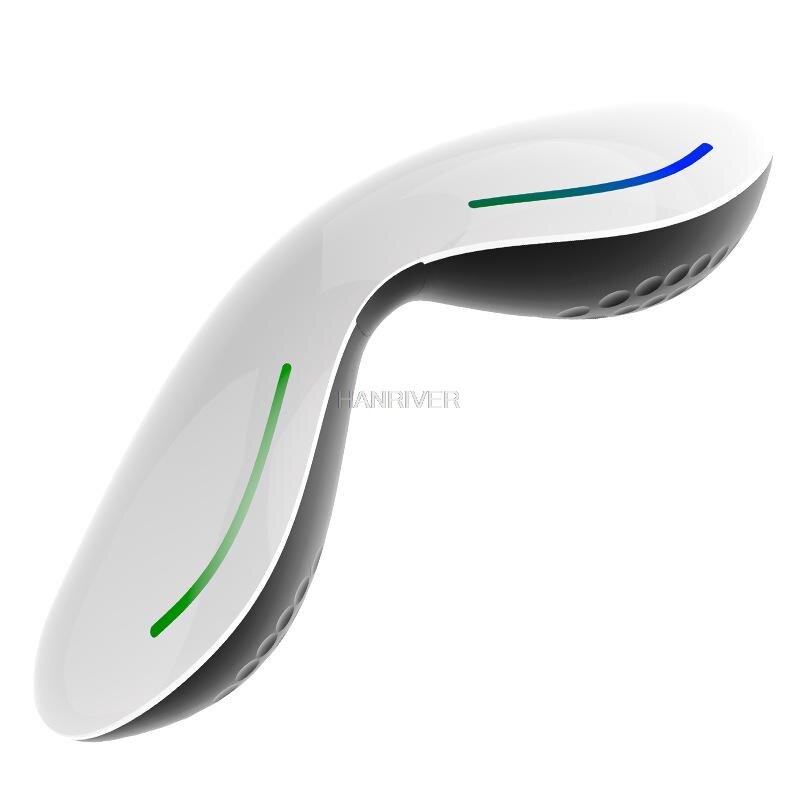 Massage à vibrations USB portable pour les yeux, dispositif de massage pour enlever la poche oculaire, protection nerveuse lente, compresse chaude: WHITE