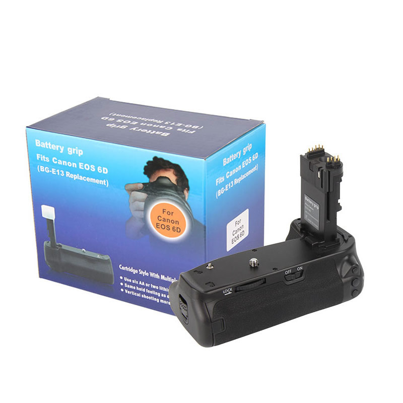 Poignée de batterie verticale 6D pour appareil photo Canon EOS 6D DSLR, BG-E13