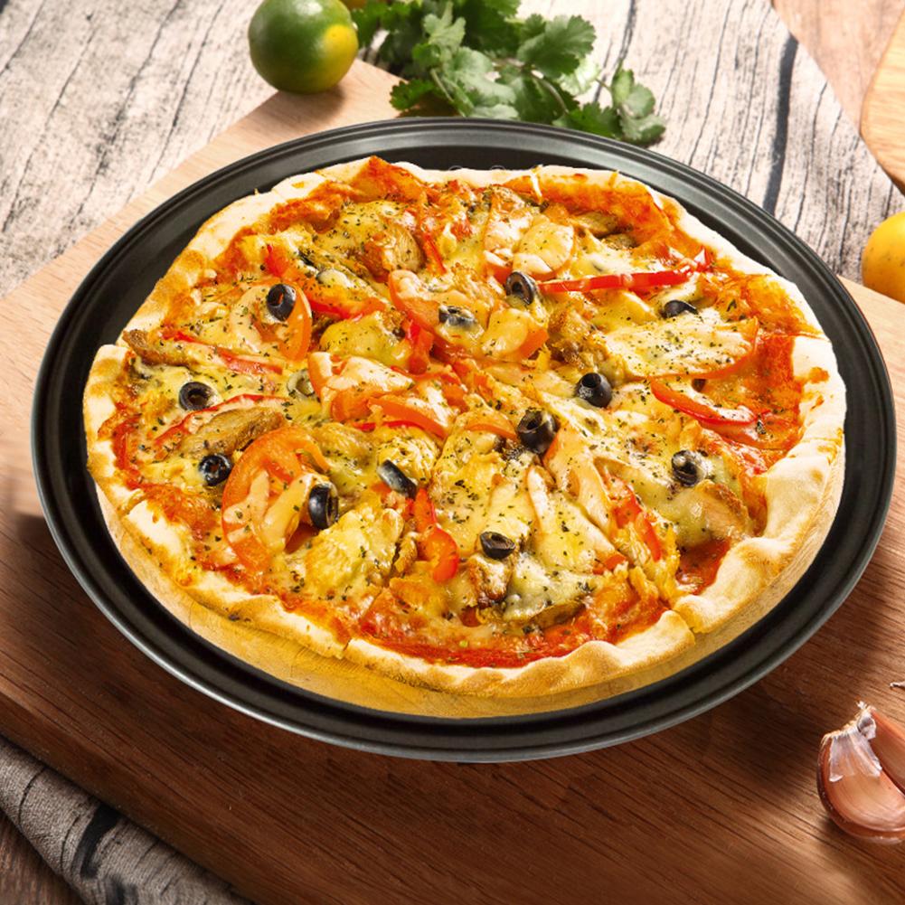 26/28/32cm Pizza Pan With Holes Breathable Non Stick Round Mesh Tray Plate Dishes Mould Bakeware Baking Tool Accessories