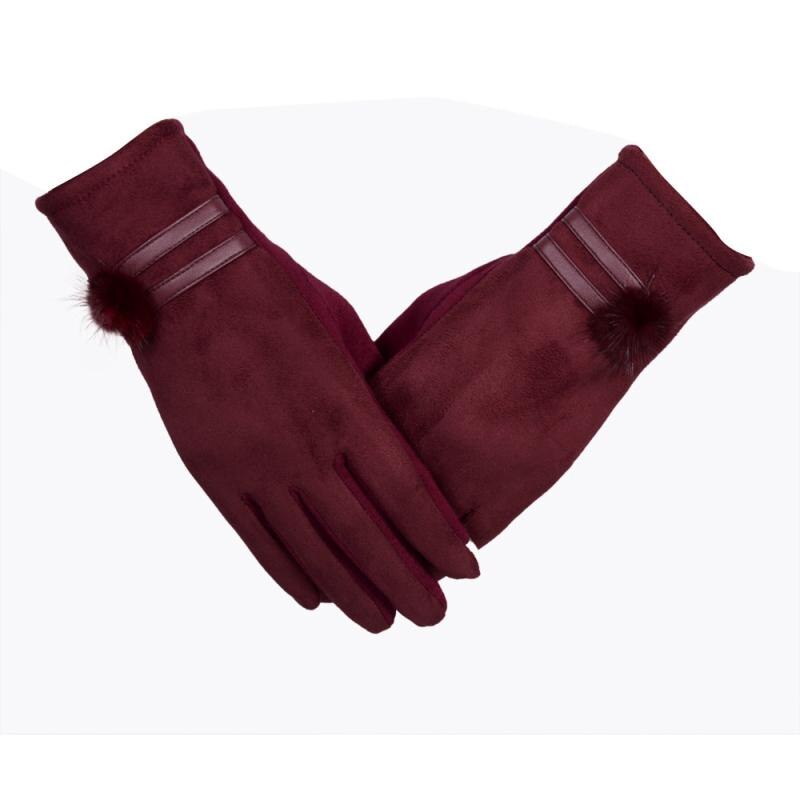 Winter women gloves brand lovely Mittens thick Warm Soft Wrist Gloves & Mittens #EW